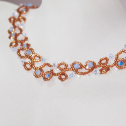 Necklace Bronze brass - Arabesque Tia - Necklace Bronze brass - Laiton bronze